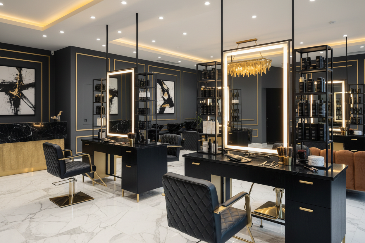 Salón de peluquería de lujo